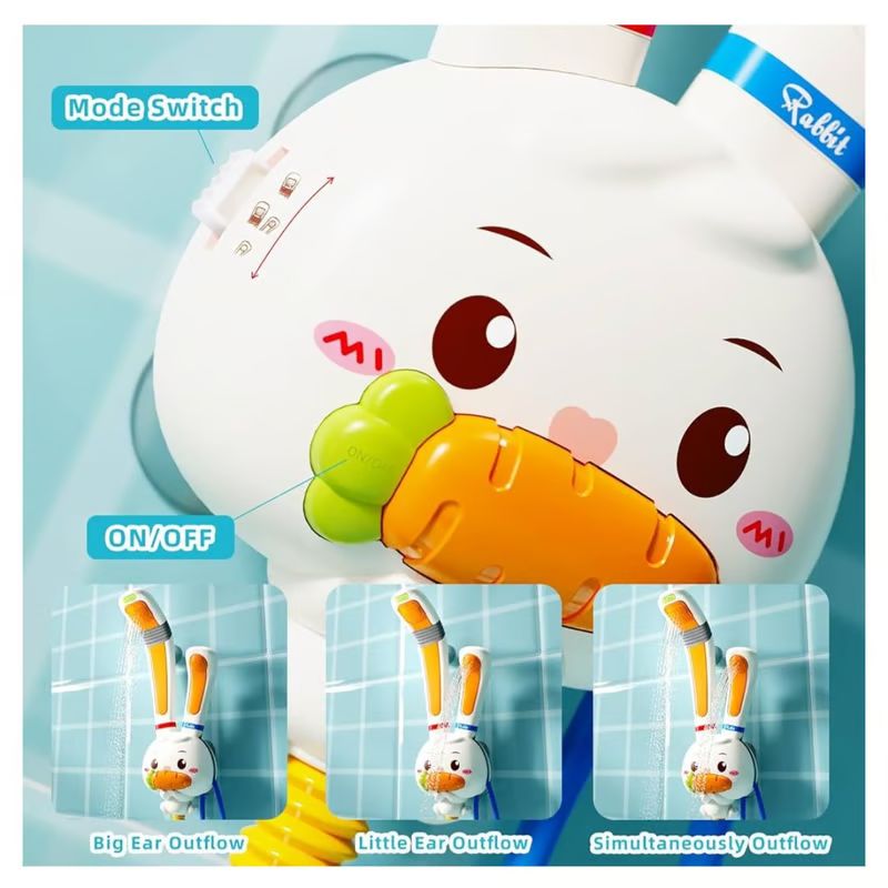 Miniatura 5 de Ducha para bebe conejo zanahoria